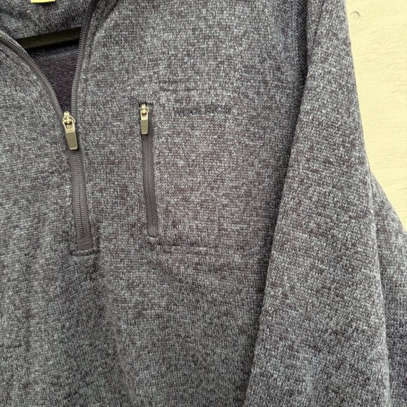 Woolrich  dark blue 3/4 zip pull-over, Size L - Picture 4 of 6